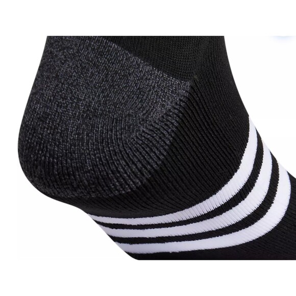 Adidas Men's Cushioned Black No-Show Socks 3-Pack, Size L - New - Picture 4 of 5